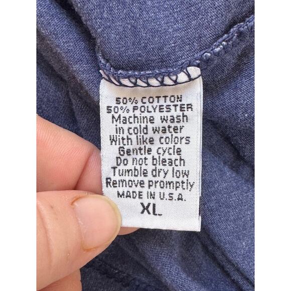 Iron And Resin Shirt Mens XL Blue Freedom To Roam Motorcycle Graphic USA - Picture 8 of 9